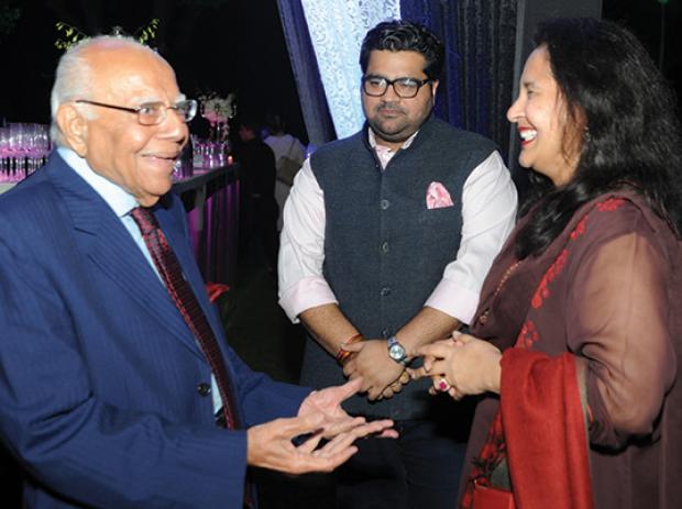 Kartikeya Sharma with Ram Jethmalani and Dr Prachi Setty