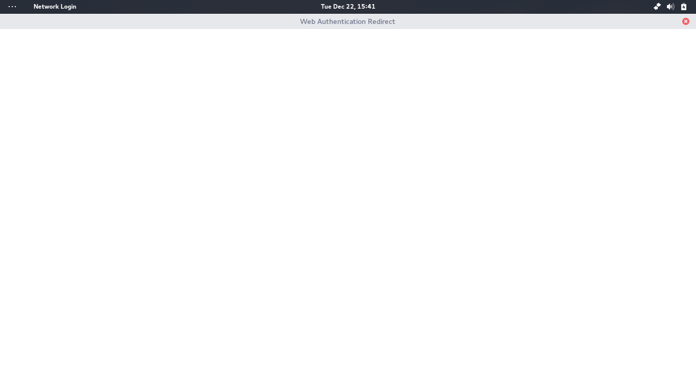 Gnome Web Auth Redirect Empty Window