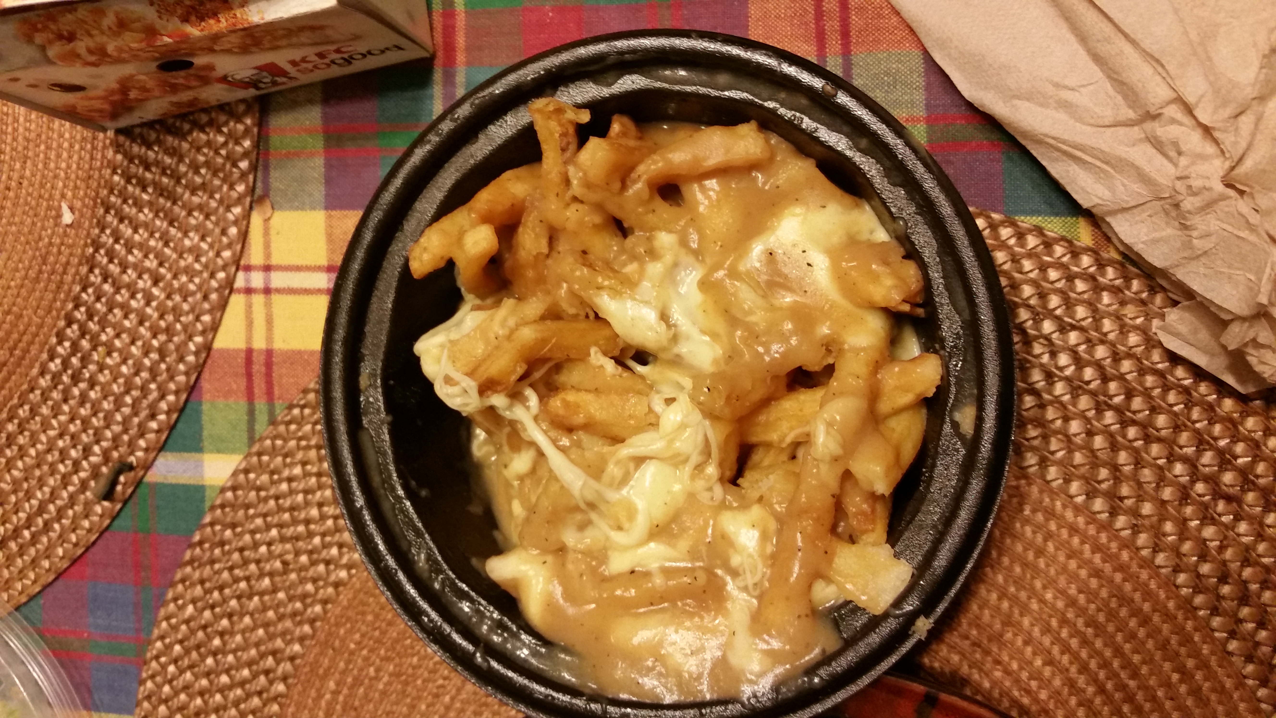 Missing chicken poutine