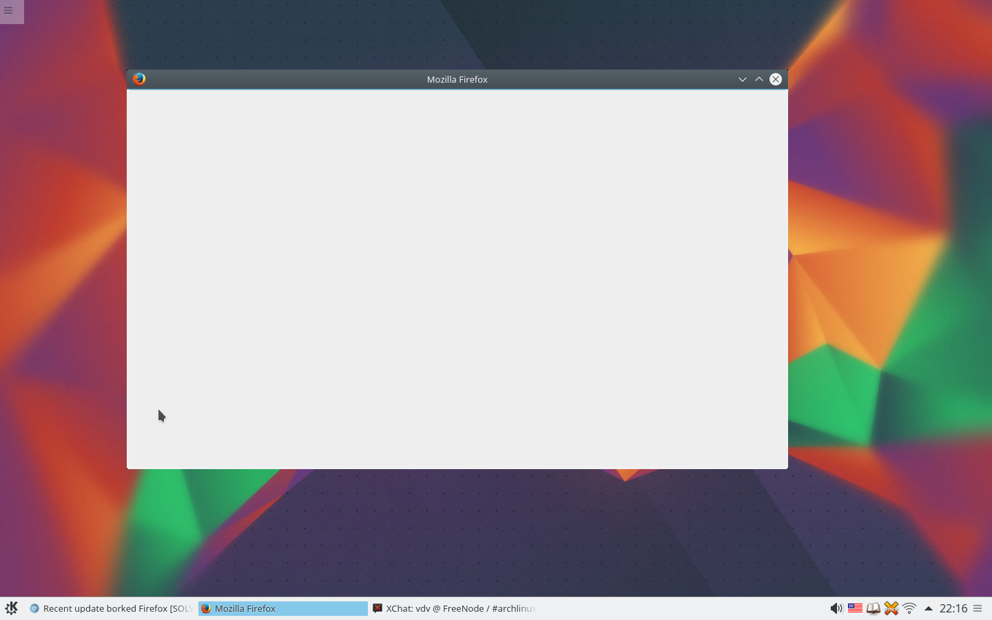 blank firefox