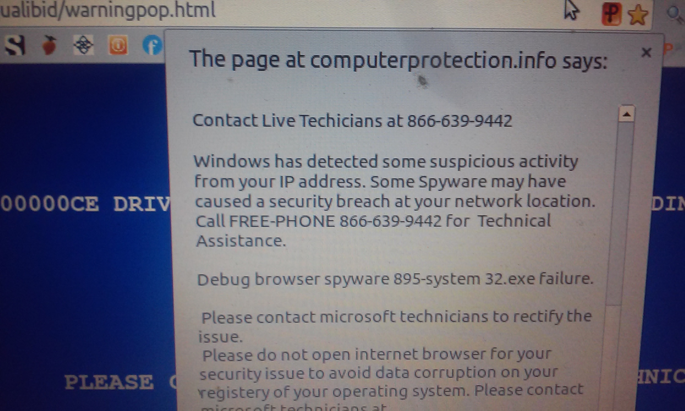 Do NOT Navigate to the PAGE SHOWN