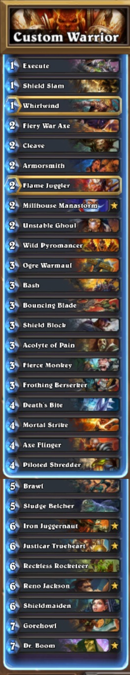 warrior deck