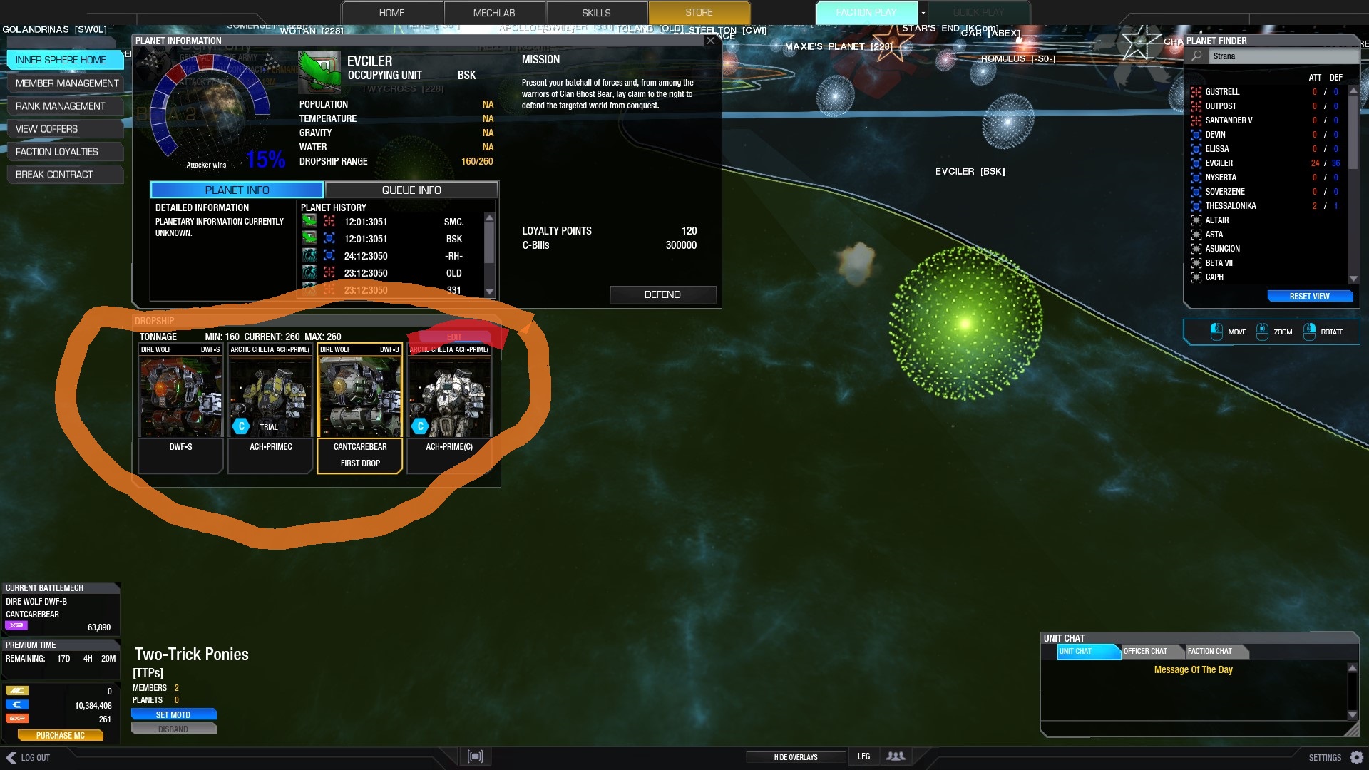 mwo CW mech options