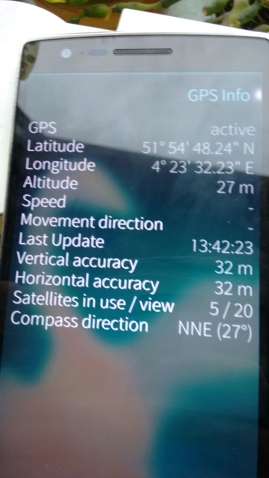 gpsinfo on oneplus