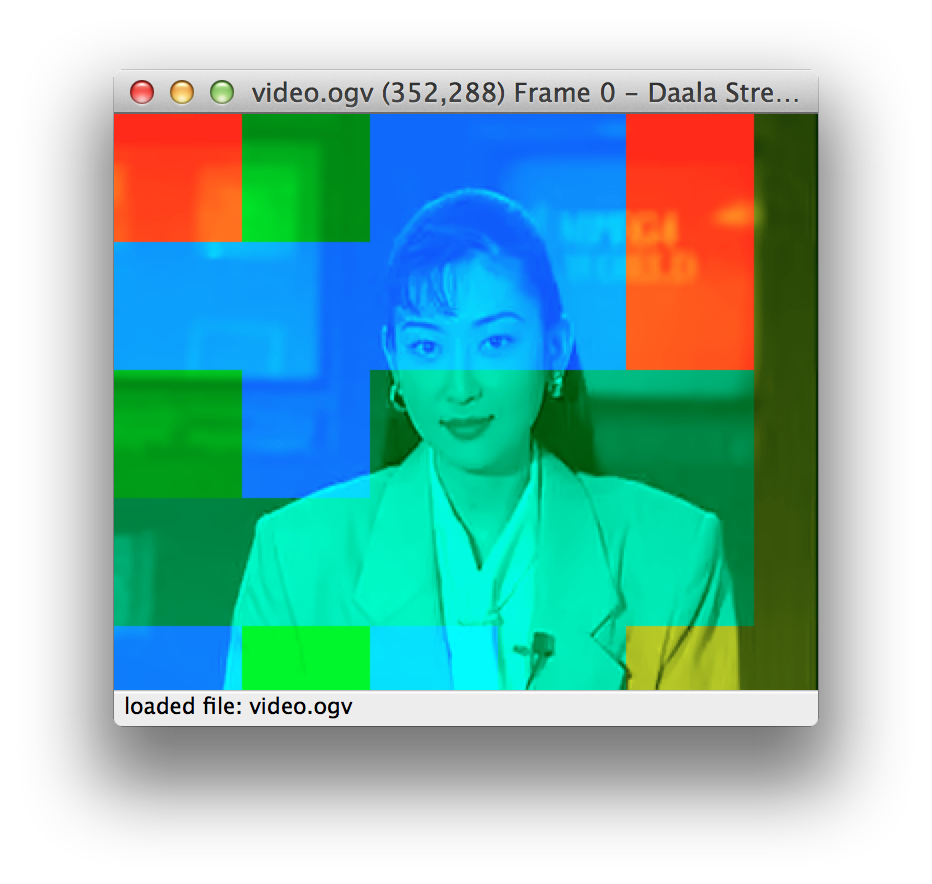 Dering with colormap overlay
