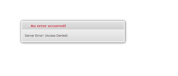 Access Denied