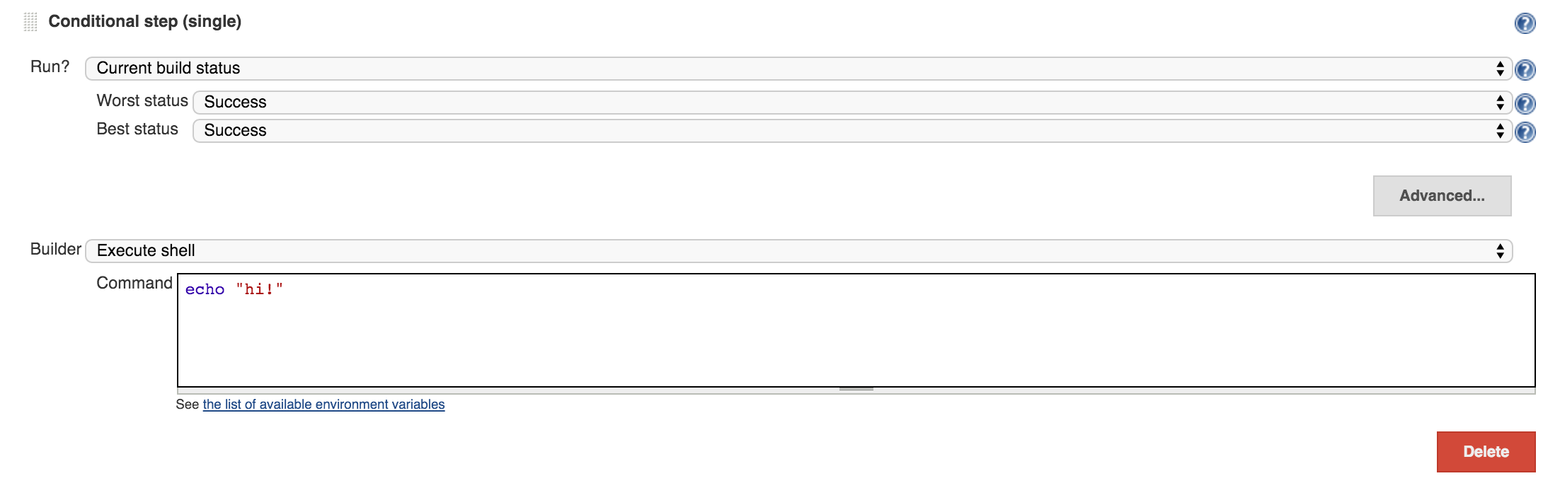 conditional