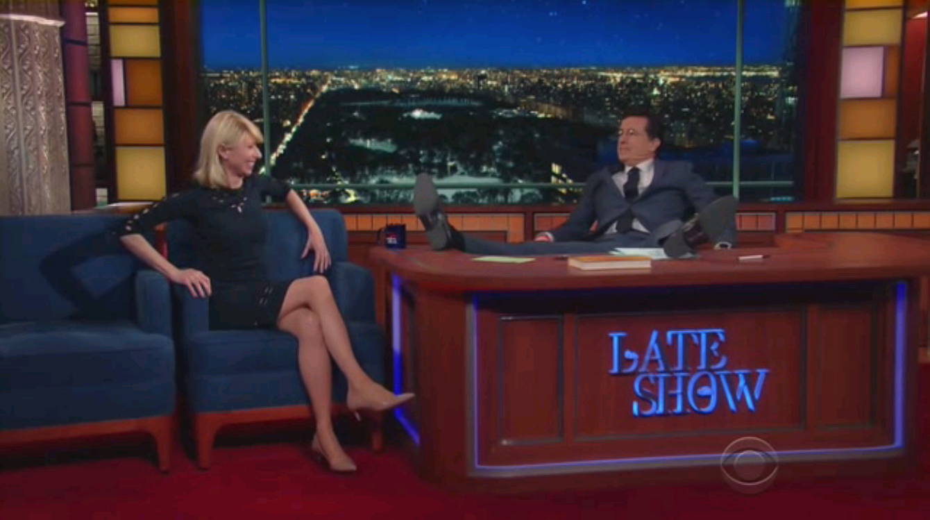 Stephen Colbert ManSpreading