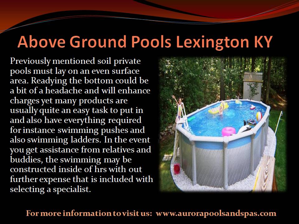 Above Ground Pools Lexington KY