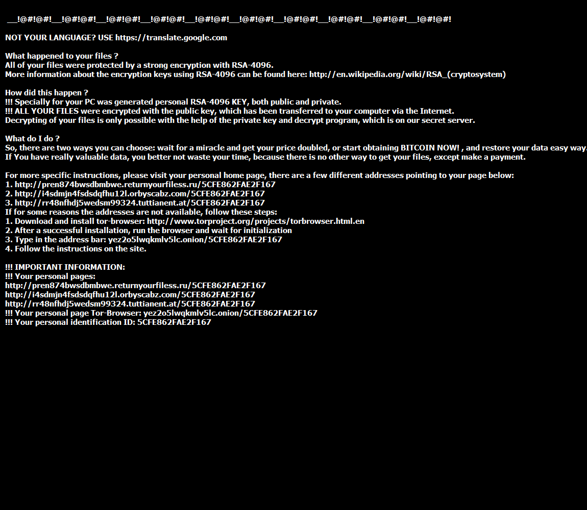 teslacrypt extortion
