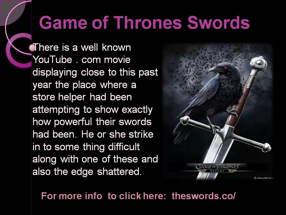 Game of Thrones Swords
