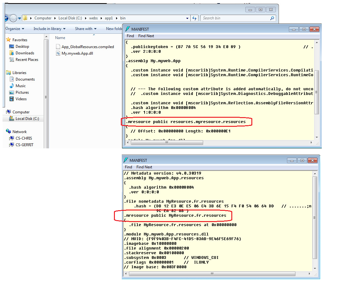 Satellite Assemblies and Precompiled web site