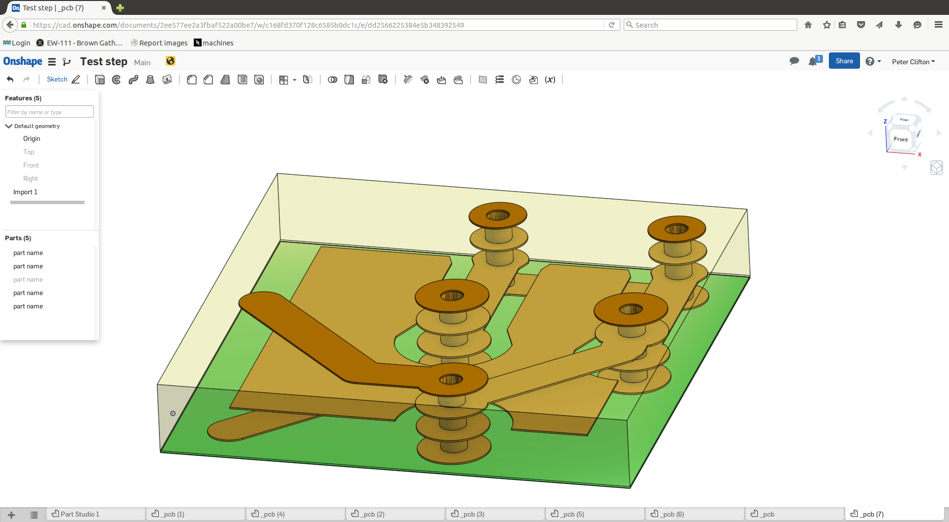 3D view of PCB