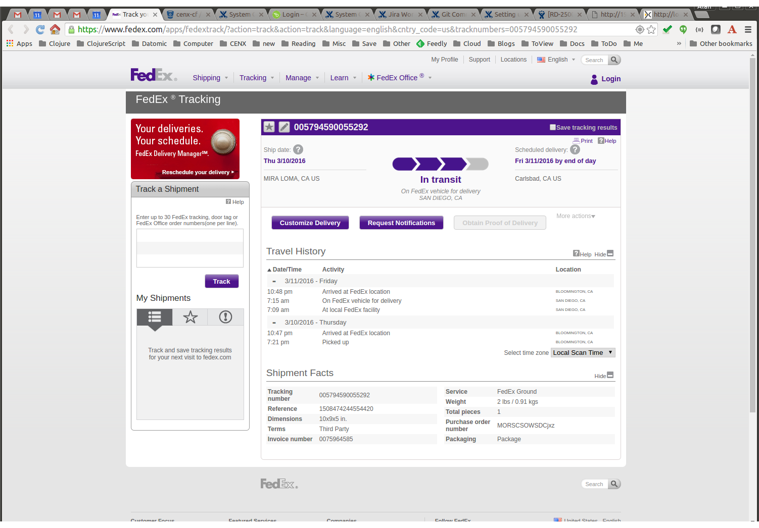 FedEx Time Sorting problem