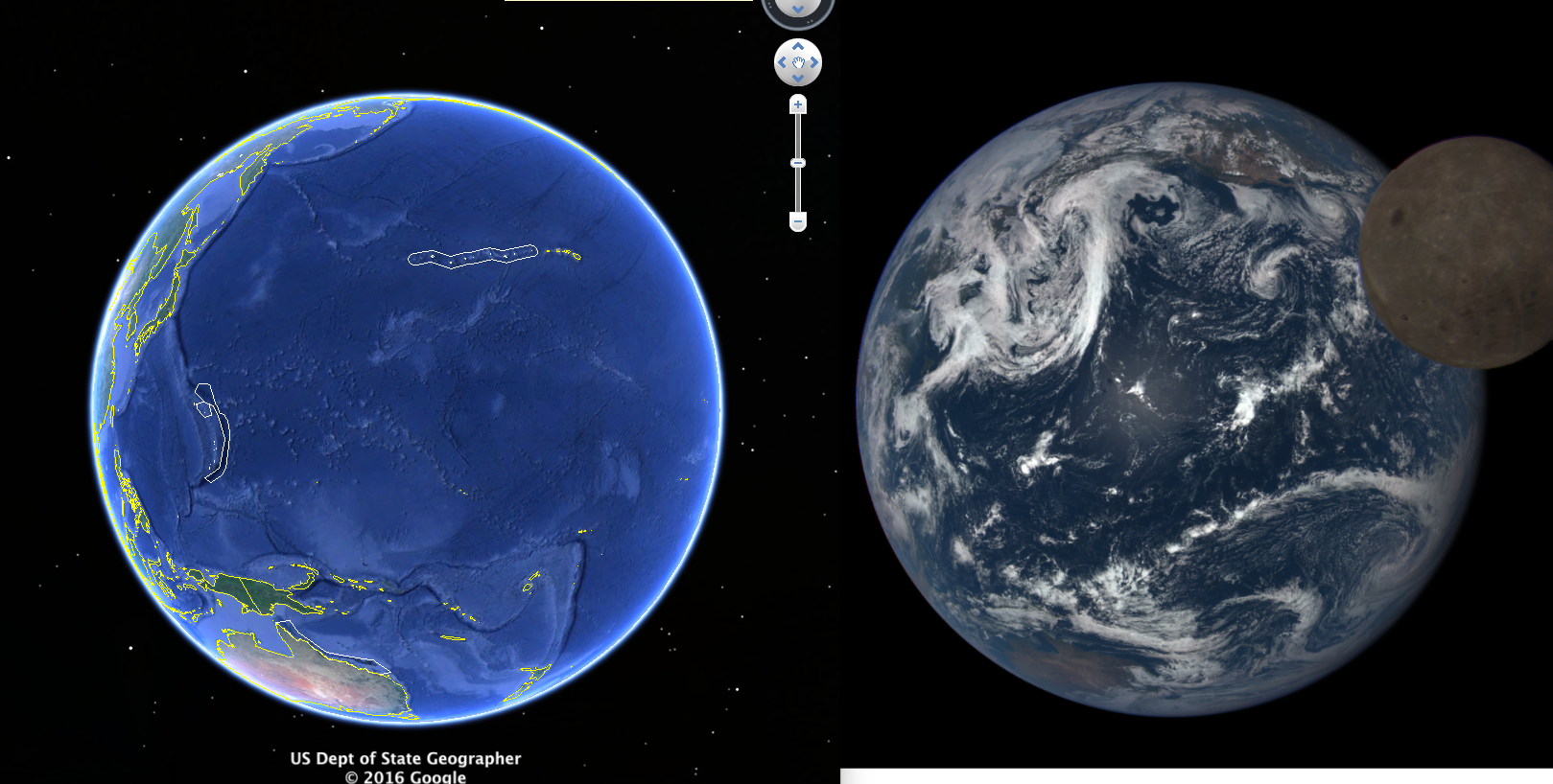earth comparison