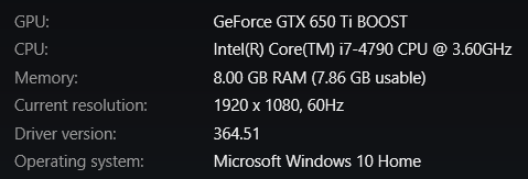 My PC Specs