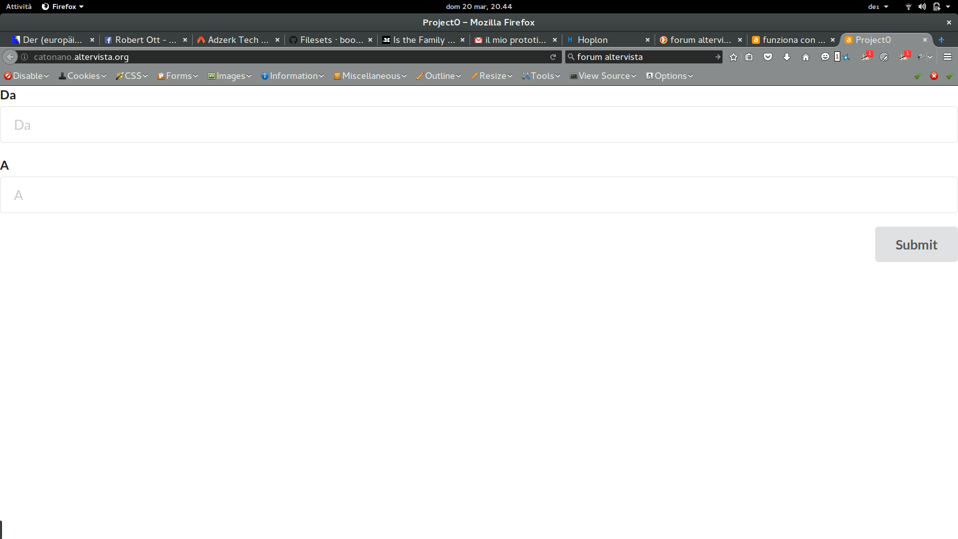 per il forum