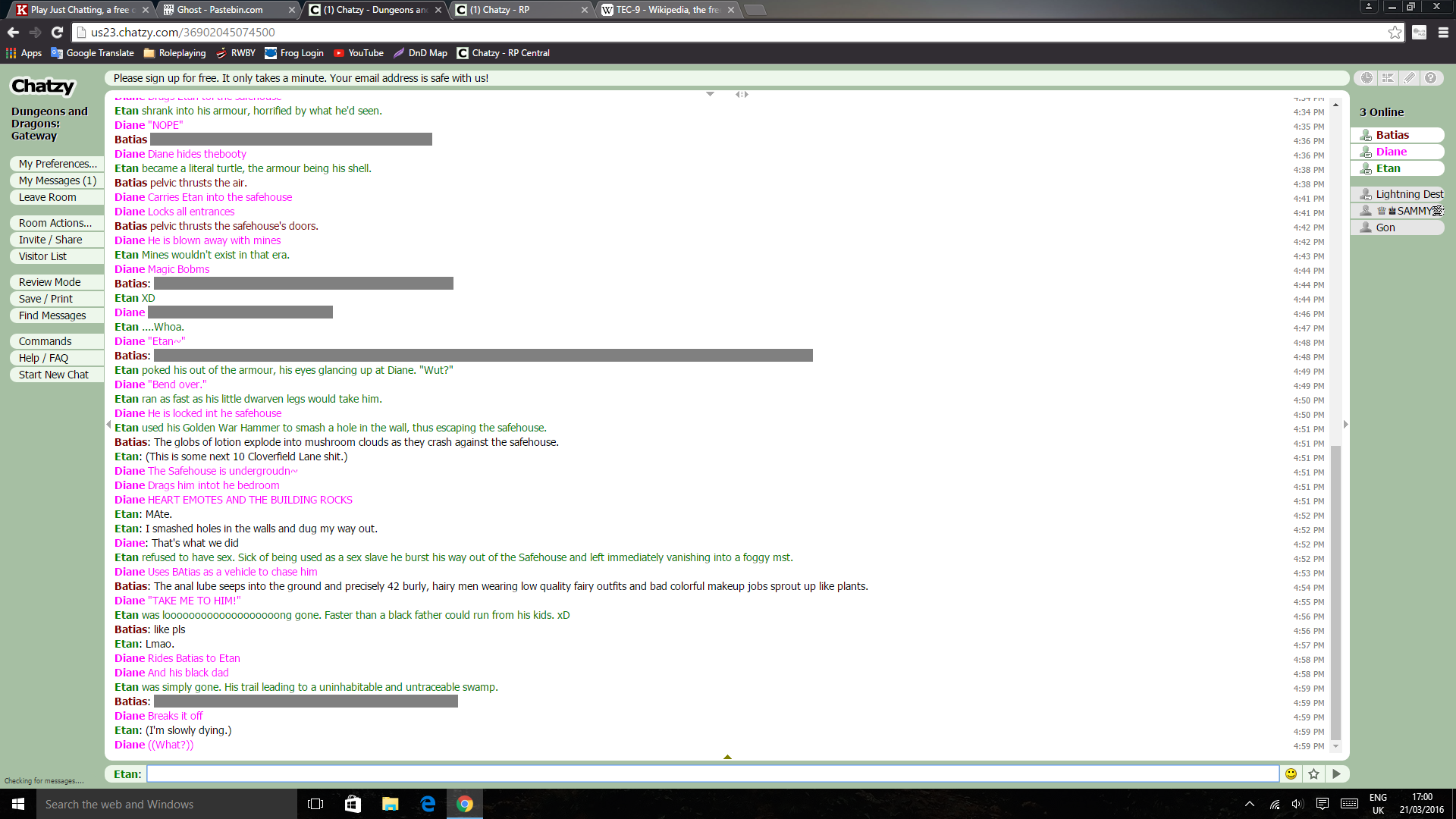 Avoiding that Raping. xD