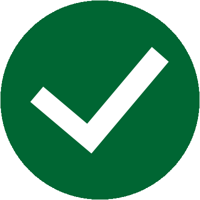 green check mark