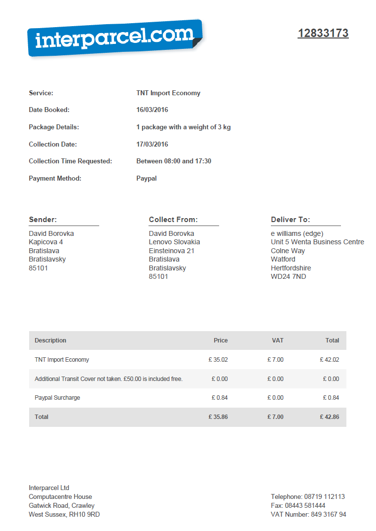 Receipt