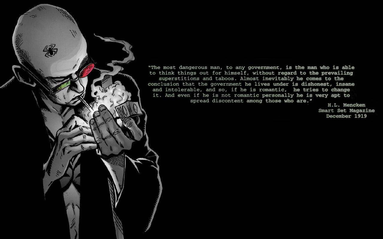 HL Mecken Quote - The evil of government