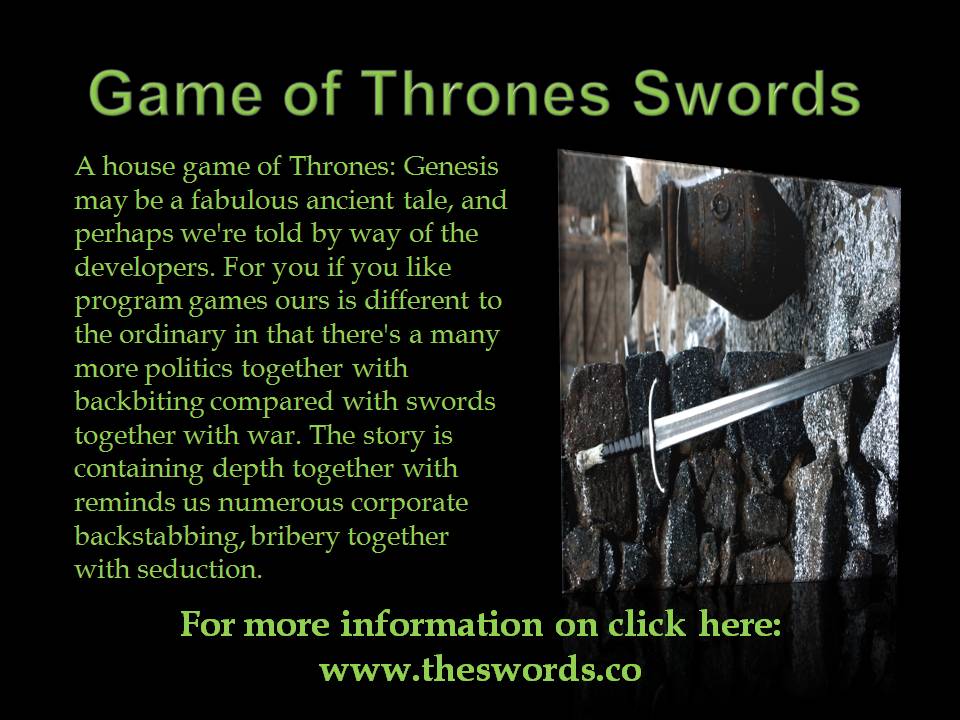 Game of Thrones Swords