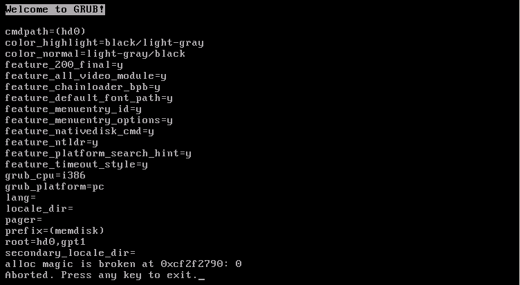 Dell boot coreOS Crash