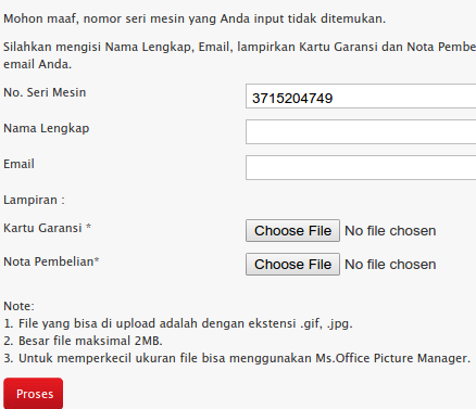cek garansi 2