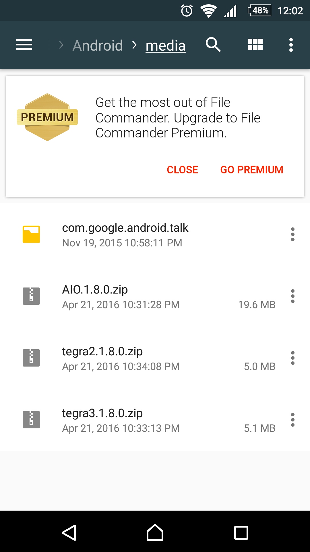 File commander screenshot