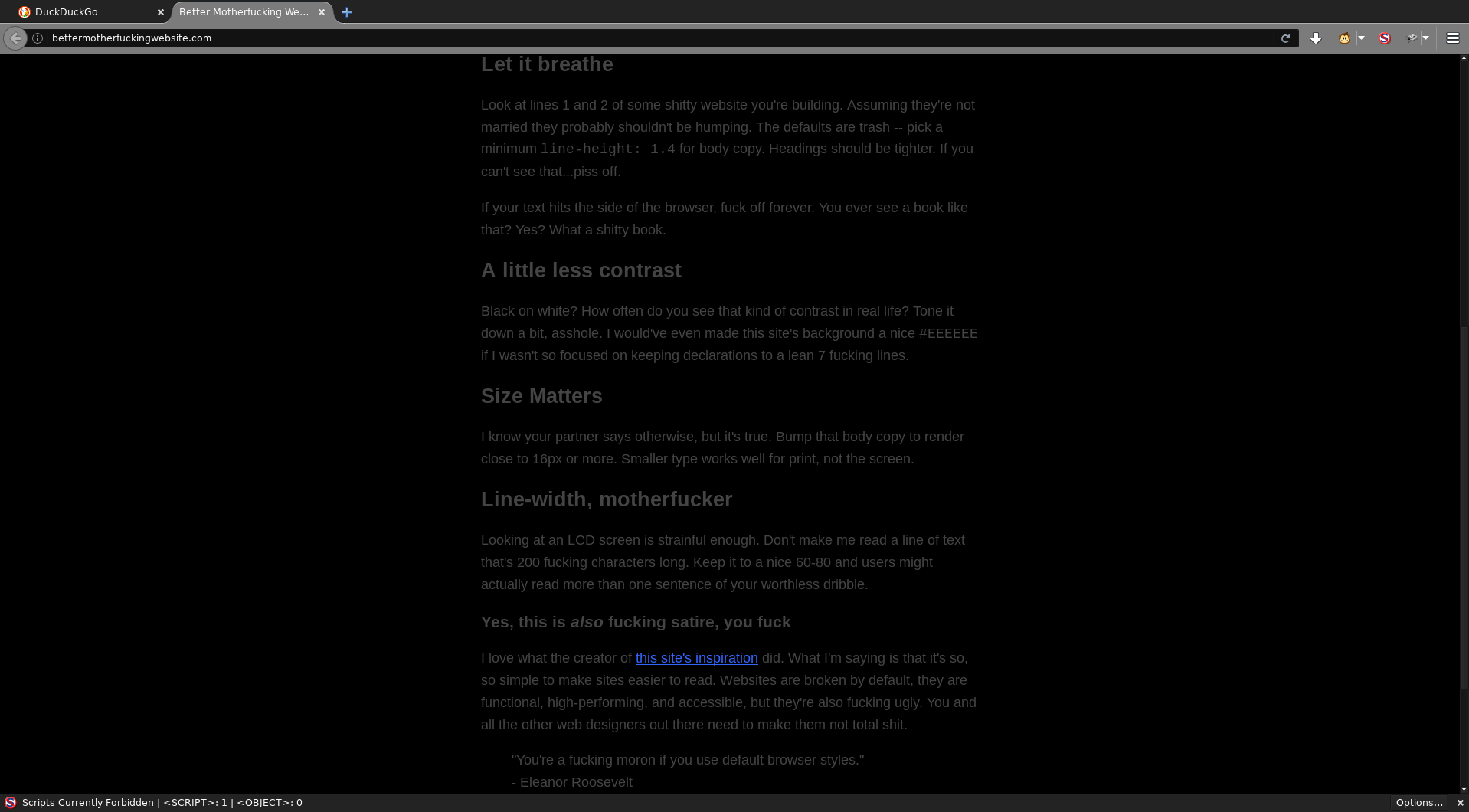 Terrible Web UI