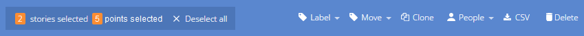 Pivotal Feature Request - Selected Point Count