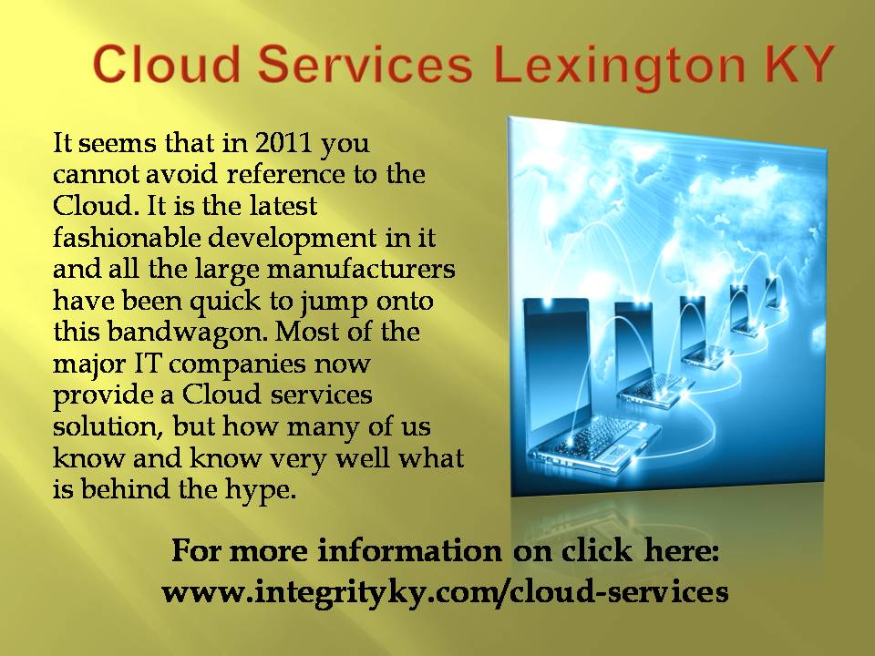 Cloud services lexington ky