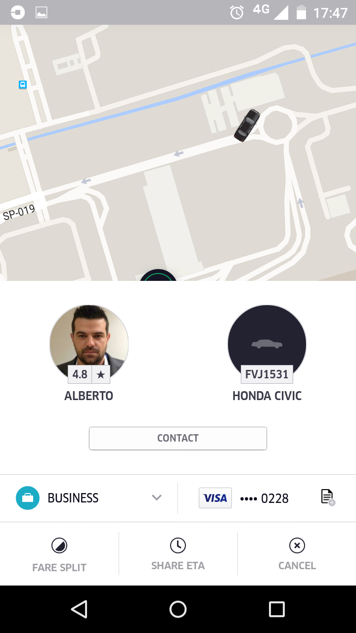 Unprofessional Uber Driver