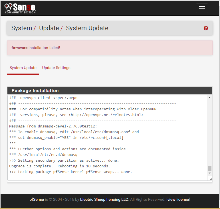 UpgradeFail