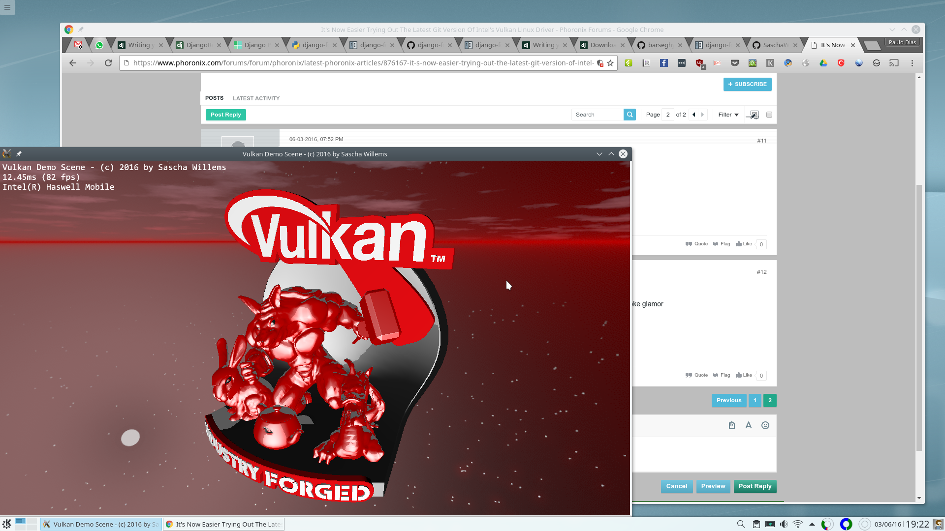 vulkan on intel haswell linux