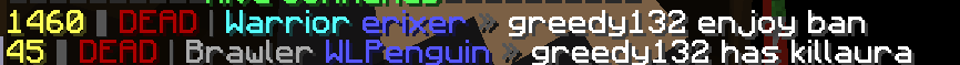 kill aura hacker: greedy132