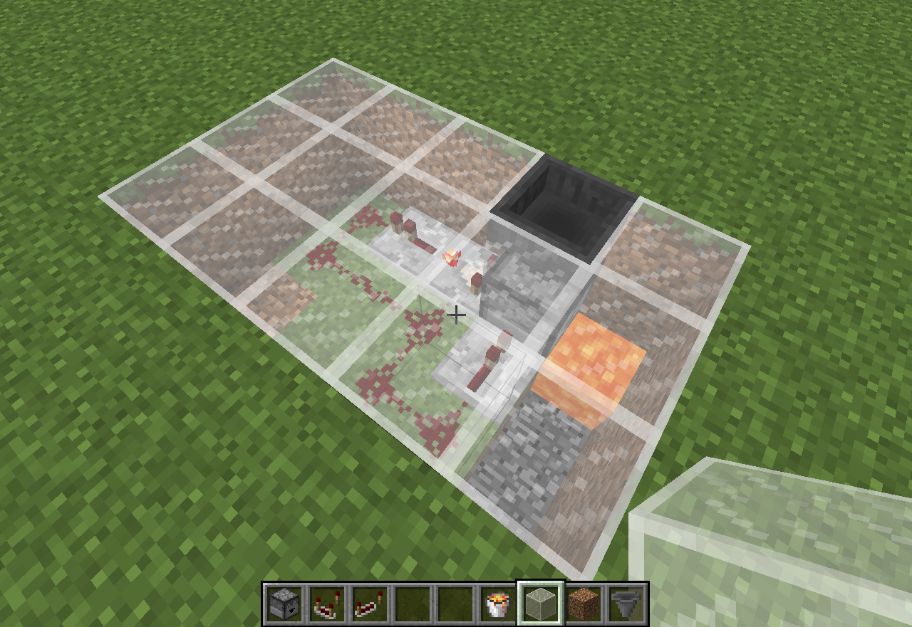 Kleine redstone klok voor "prullenbak"
