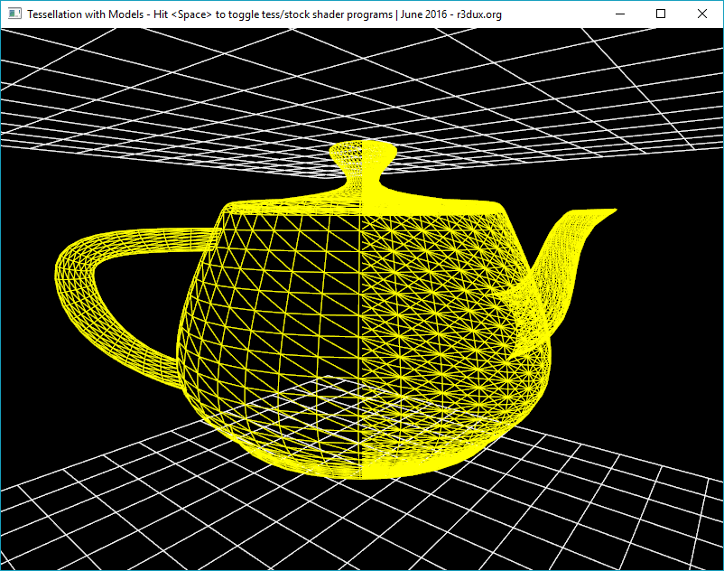 Tesselation with multiple shaders and scissor test