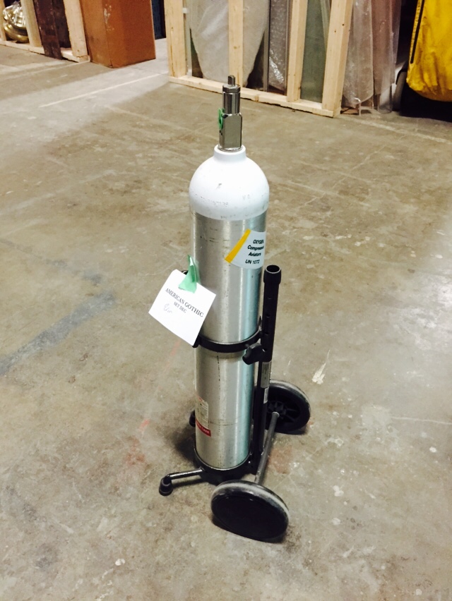 Rolling Oxygen Tank