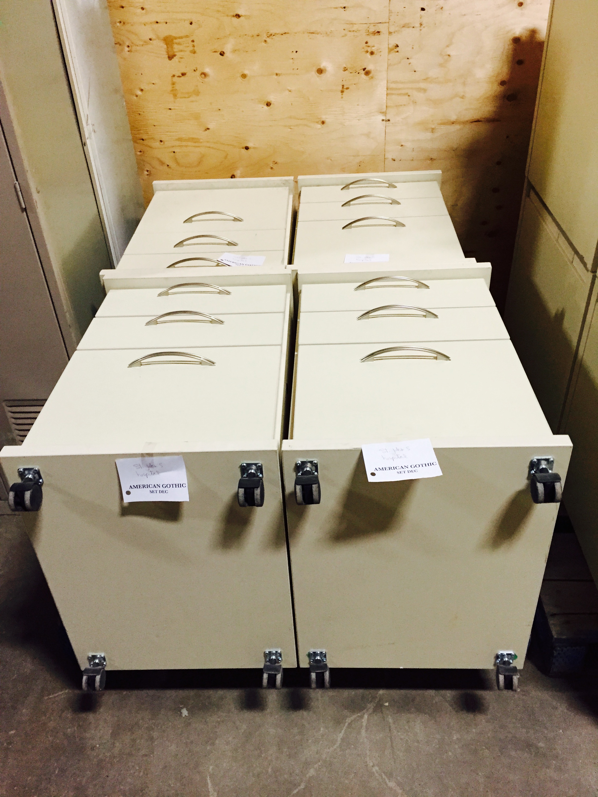 3 Drawer rolling file cabinets