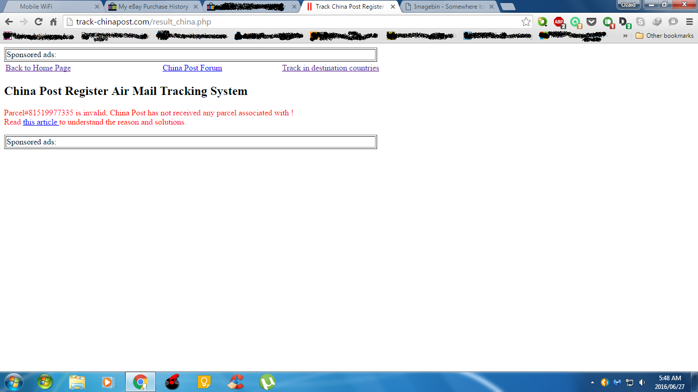 China Post scam