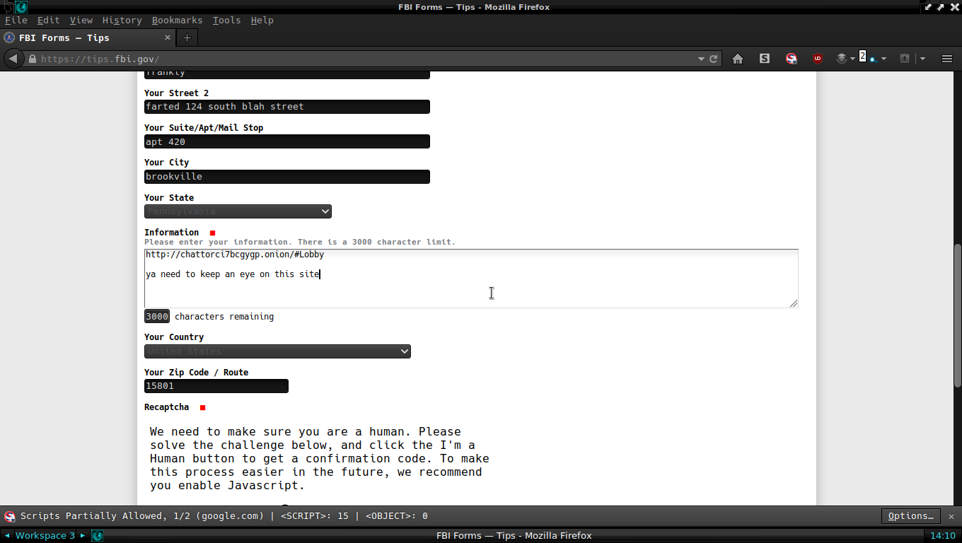 bad web site