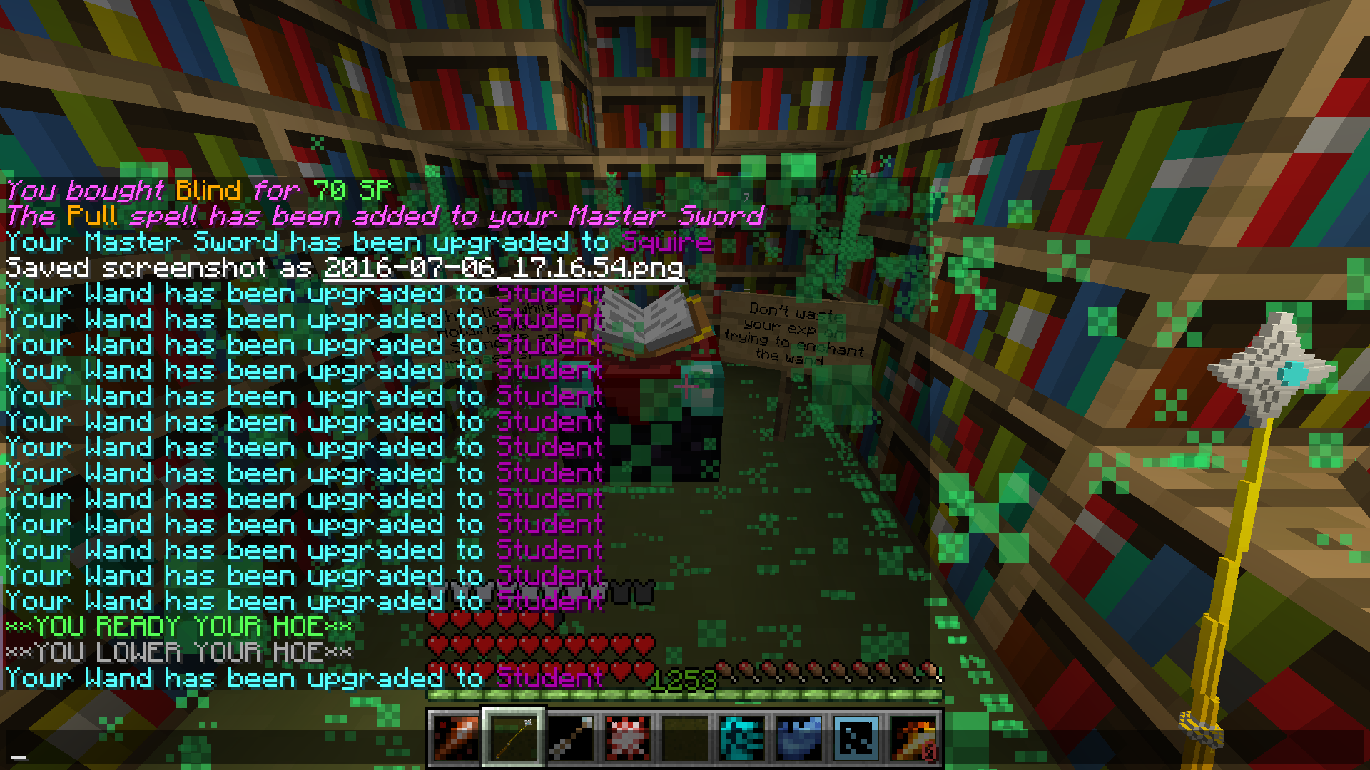 Magic wand will not upgrade path