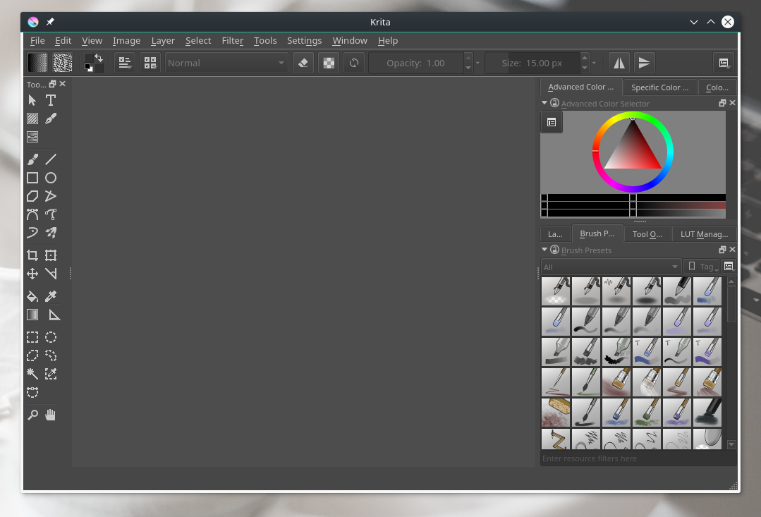 Krita on KDE 5