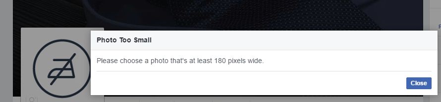 FB Photo Too Small
