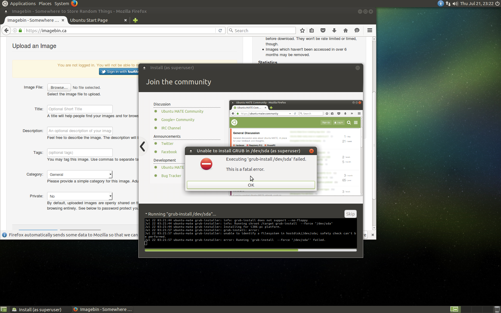 Grub Failed