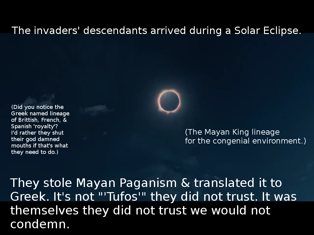 They Arrived During a Solar Elipse