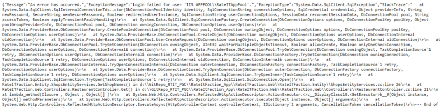 Error Exception Pic