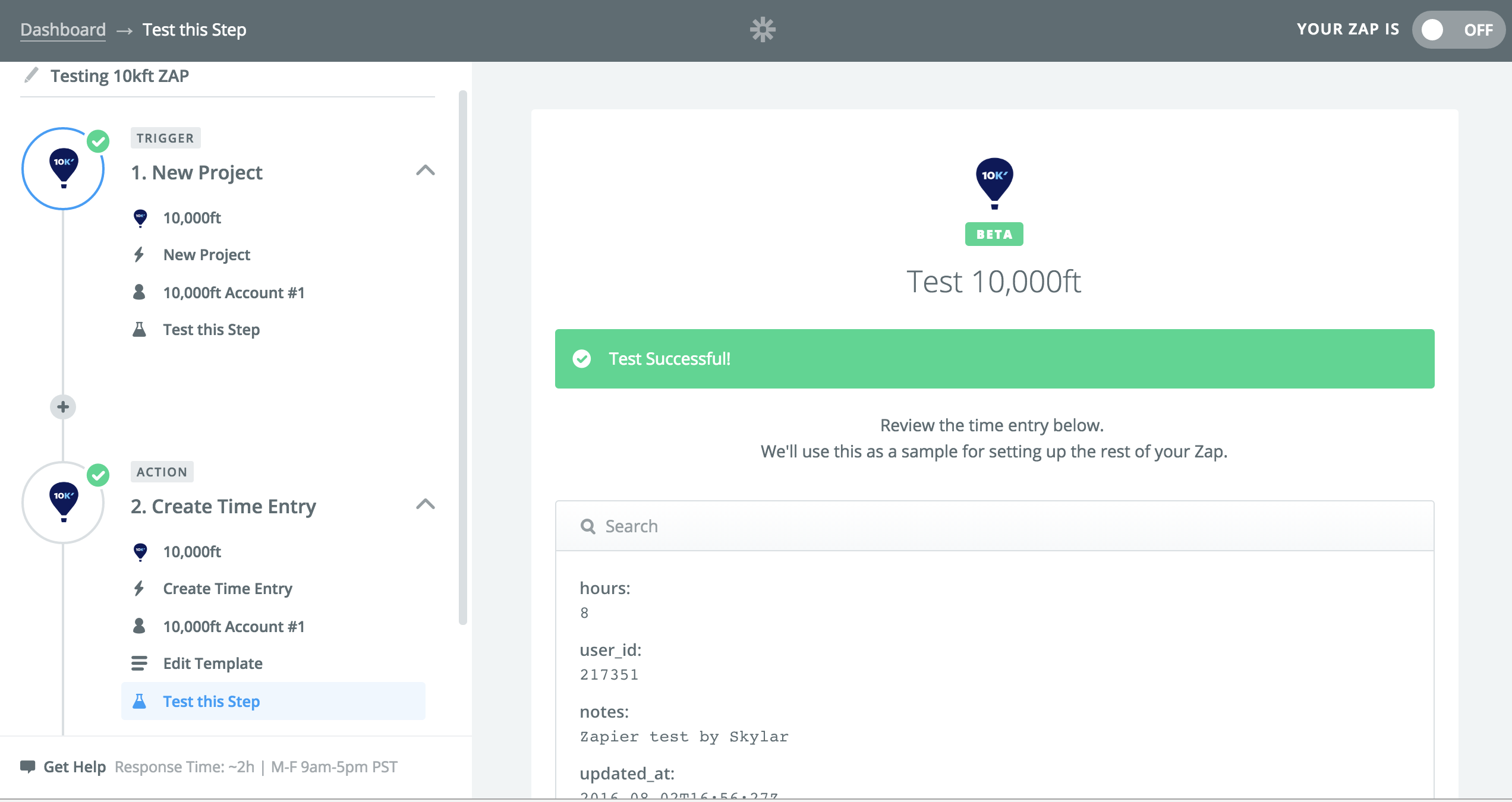 Zapier success