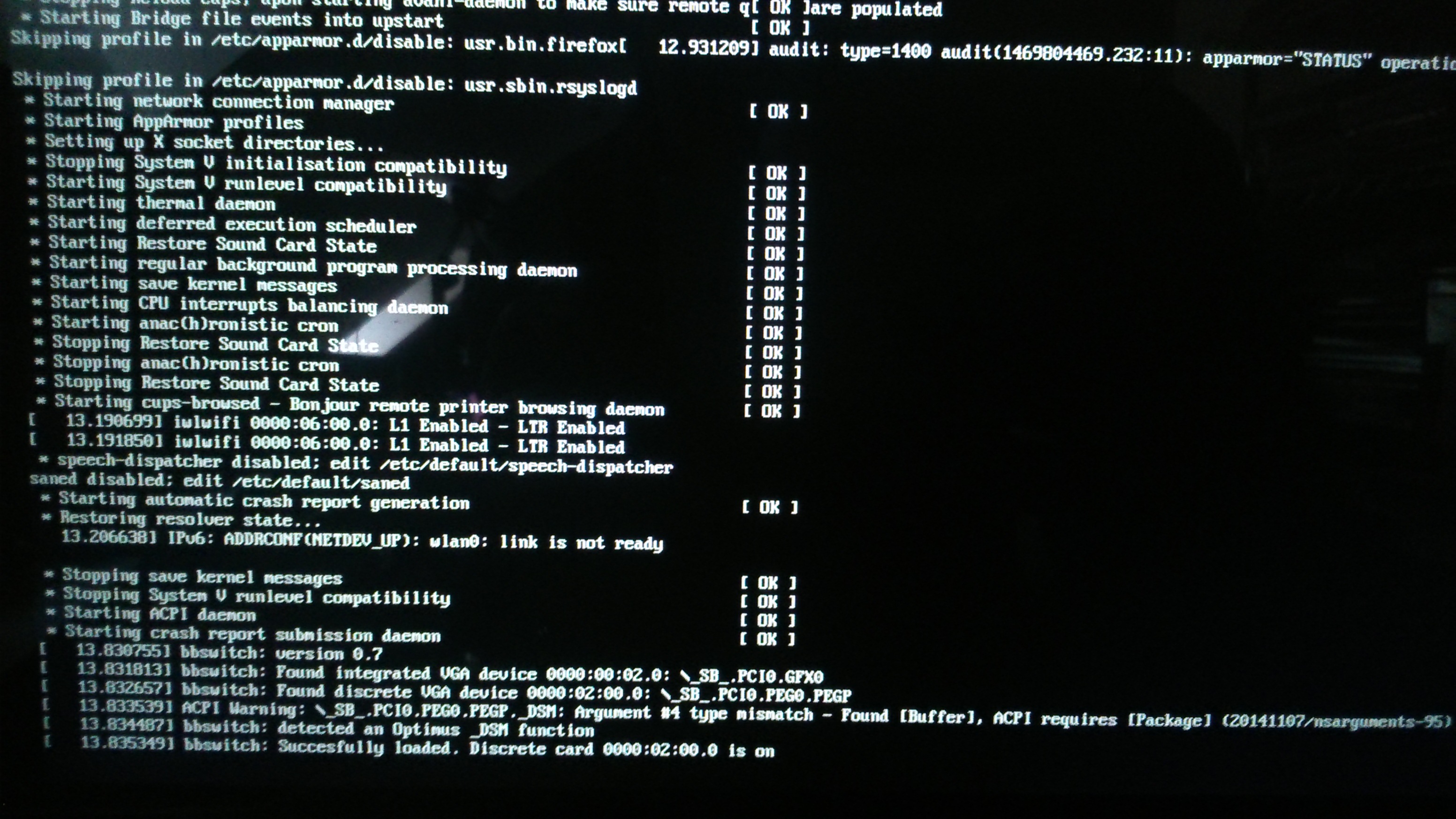 boot error